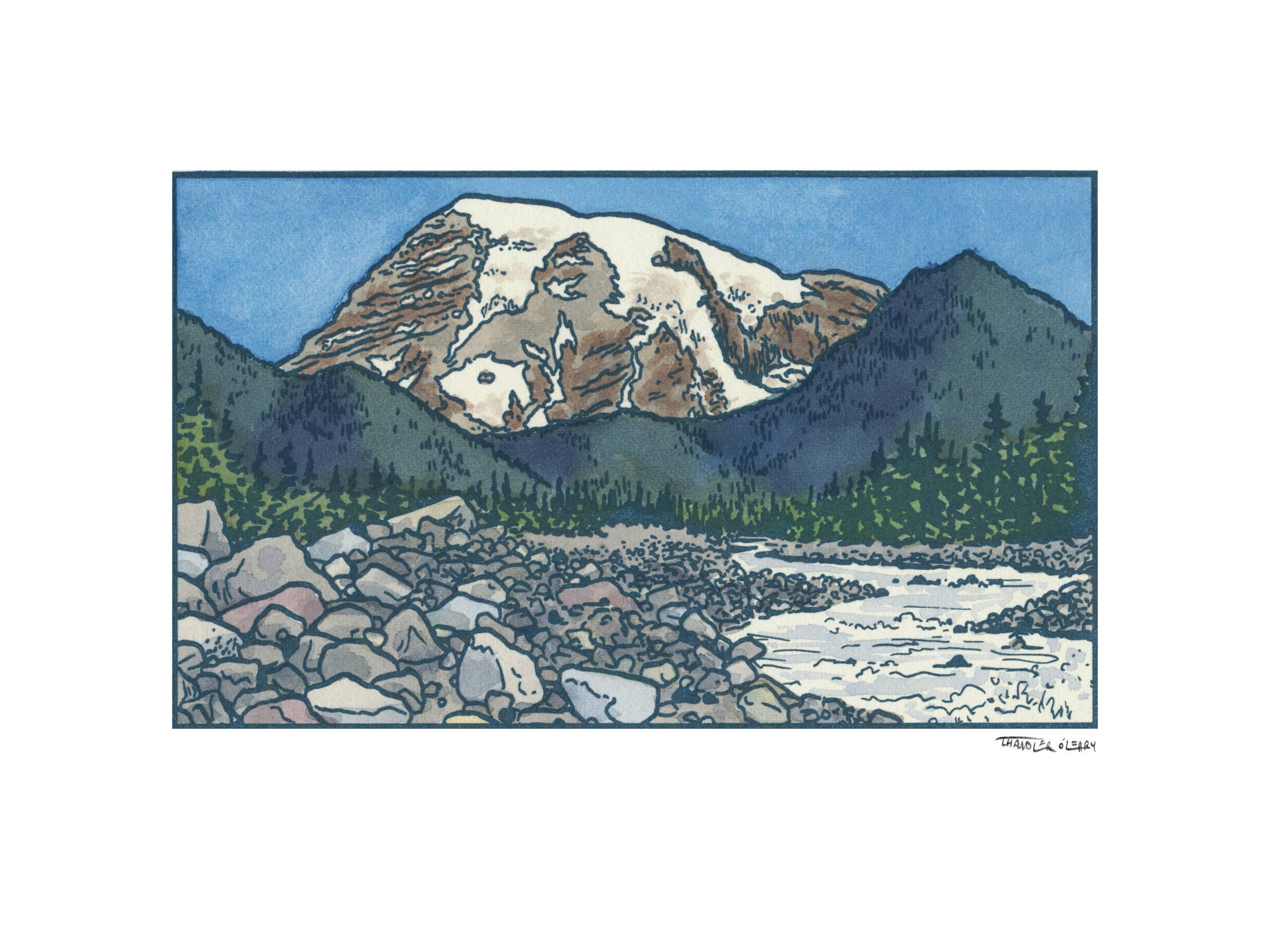 Anagram Press - Wholesale Art Print - Nisqually River giclée print1