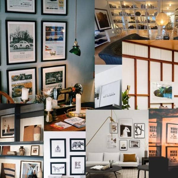 Modern Memory Design Picture Frames - Wholesale Picture Frame - Gallery Wall 34x20 Picture Frame Black 34x20 Frame 34 x 20 P