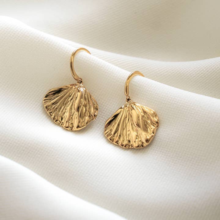 Victoire Collection - Wholesale Dangle Earrings - Ginkgo leaf drop earrings1