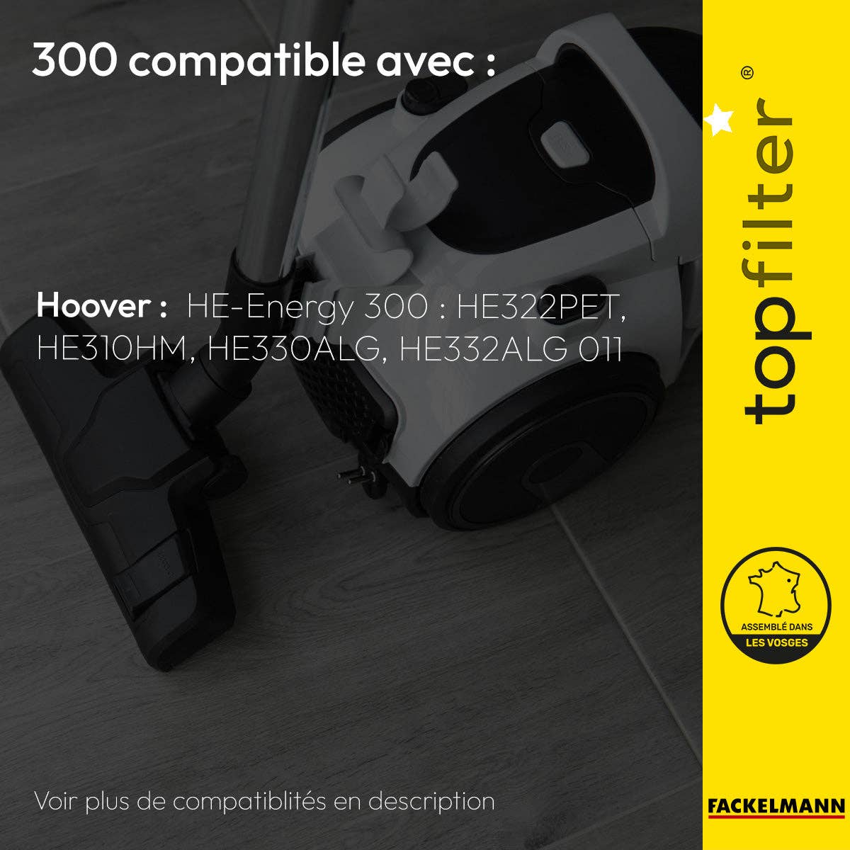 Zenker - Wholesale Vacuum Cleaner - Set of 4 Hoover TopFilter Premium vacuum bags1