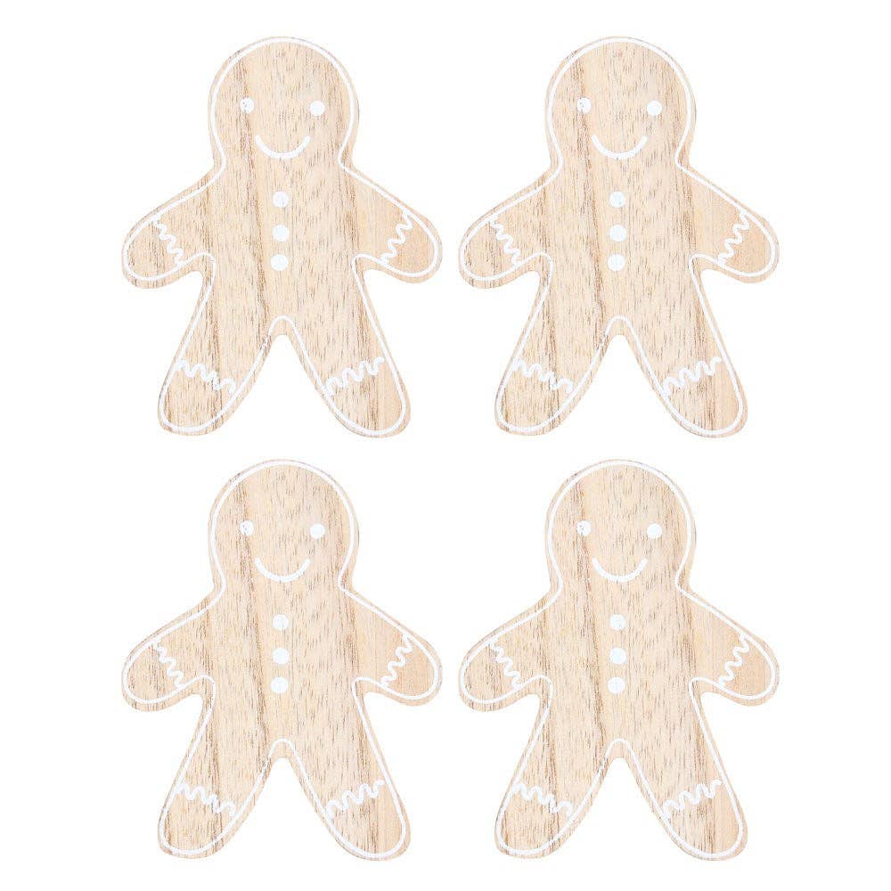 Something Different Wholesale – wholesale Coasters – Christmas Gingerbread Man Coaster Set1
