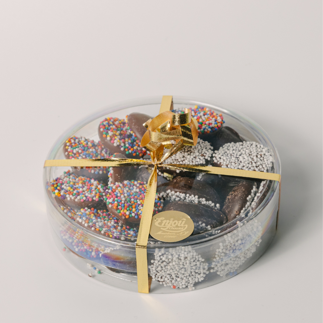 Enjou Chocolat - Wholesale Chocolate Covered Sweets - .3 lb of Nonpareils3