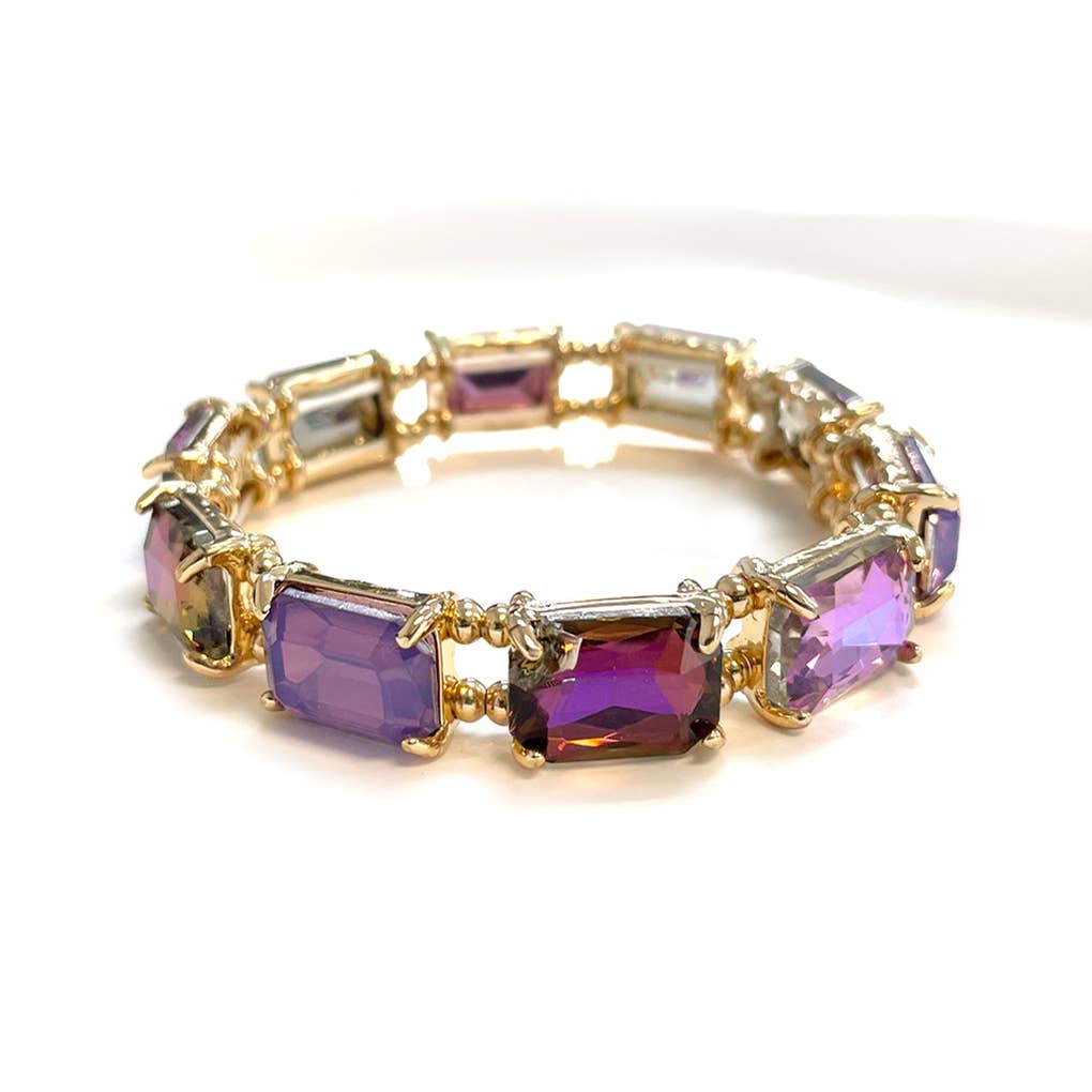 StarryNYC – Großhandel Perlenarmband – Streckarmbänder mit Kristallglasperlen im Smaragdschliff10