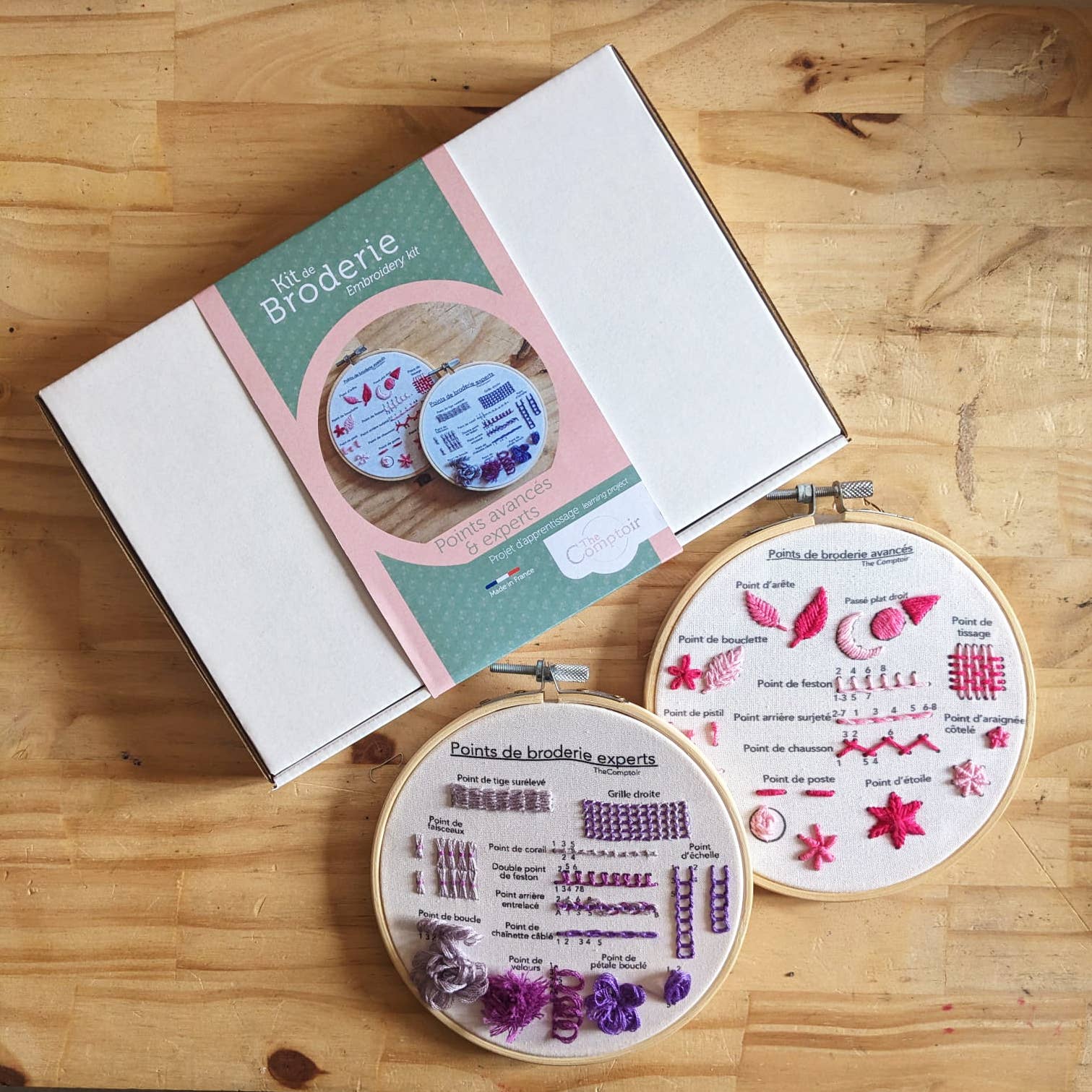 TheComptoir - Vendita all'ingrosso Attrezzatura per ricamo/punto croce - Kit de broderie des points avancés8