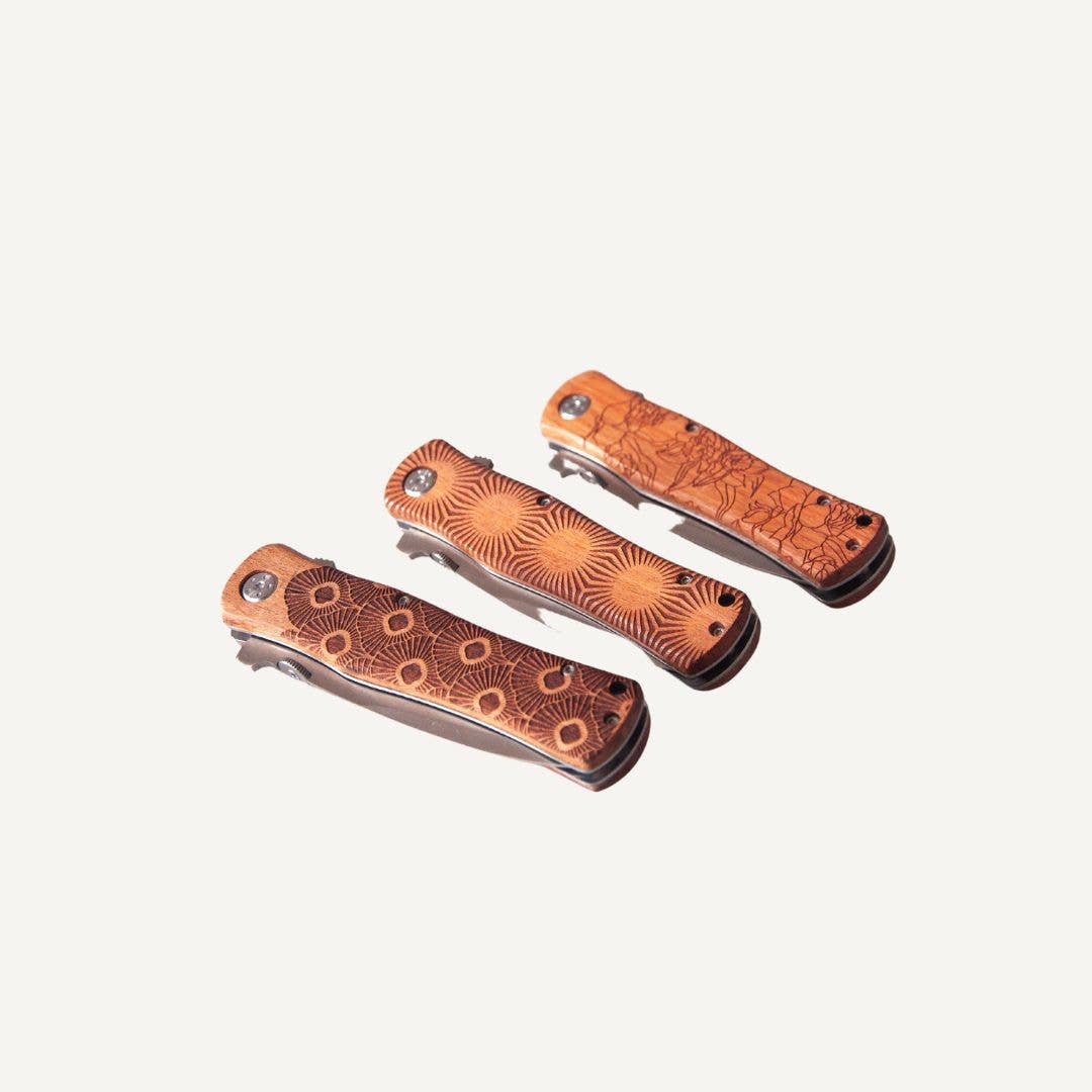 Lucca - Wholesale Pocket Knife/Holder - Rosewood Pocket Knife5