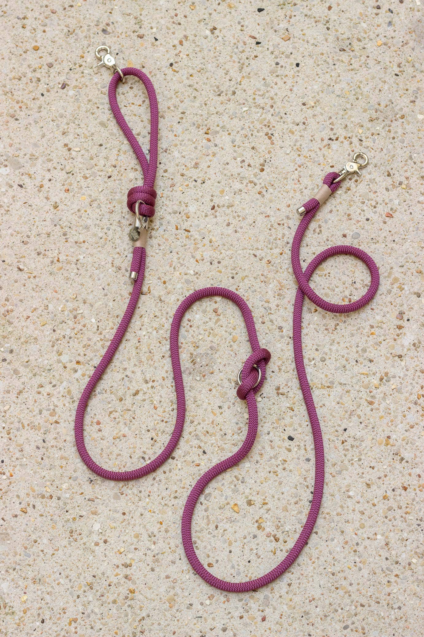 Atelier Markiz - Vente Laisse – chien - Laisse Pourpre2