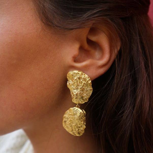 PENDIENTES AMALFI III GOLD para venta al por mayor de MIO JEWELS