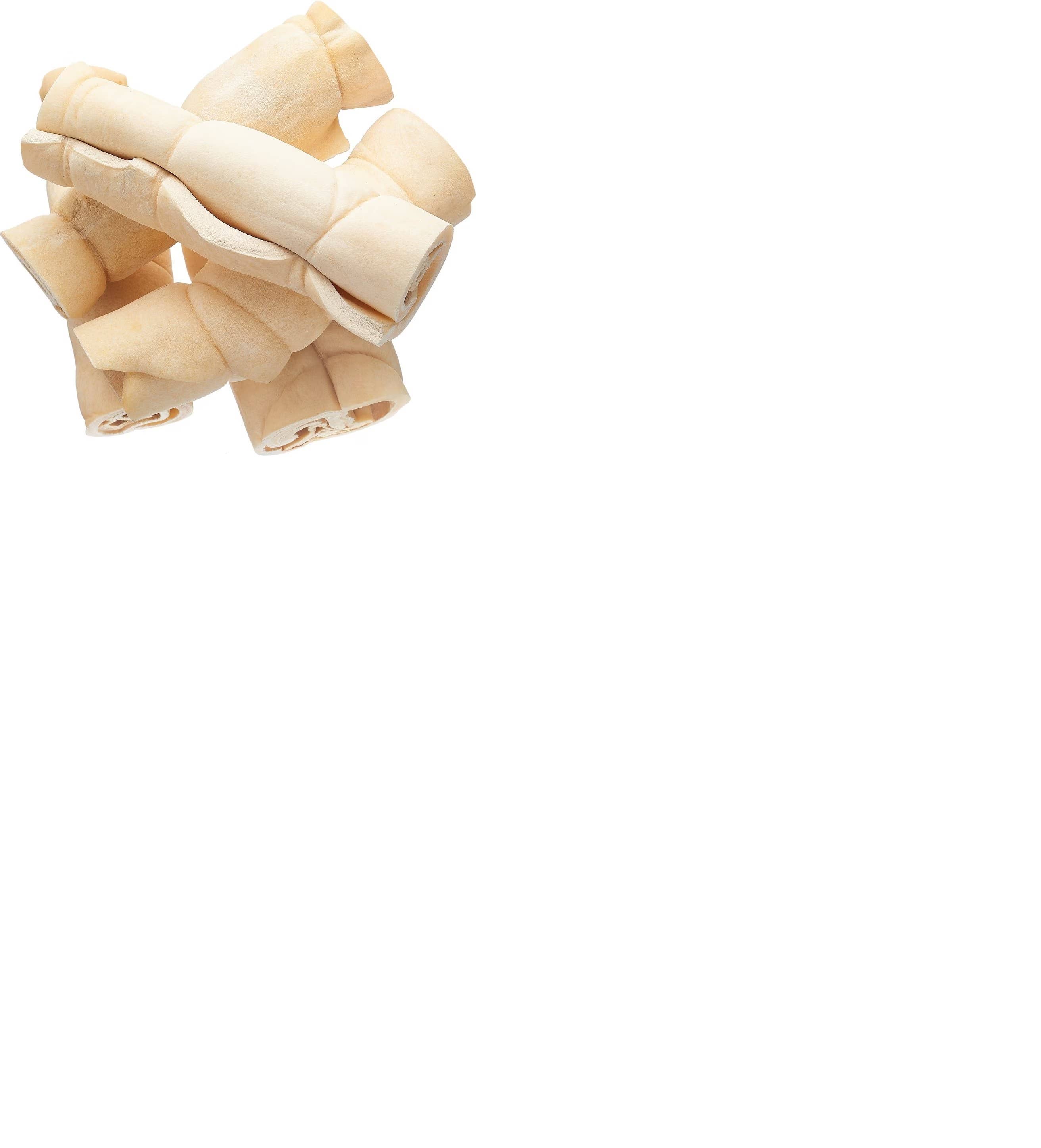 peaksNpaws - Wholesale Pet Treats - Dog - Water Buffalo Cheek Rolls - 5.5 Inch