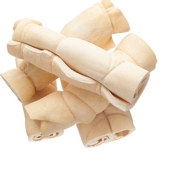 Water Buffalo Cheek Rolls - 5.5 Inch for wholesale by peaksNpaws