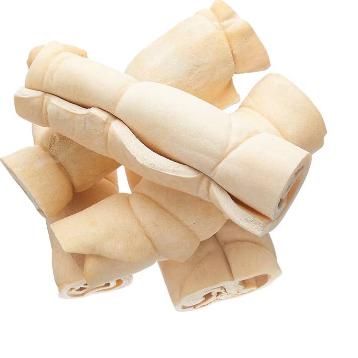 peaksNpaws - Wholesale Pet Treats - Dog - Water Buffalo Cheek Rolls - 5.5 Inch