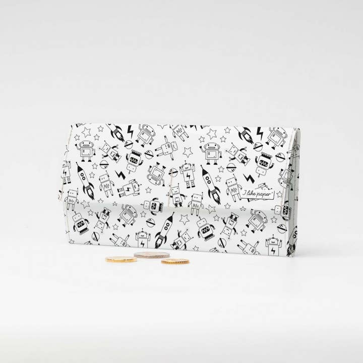 Portafoglio ROBOTO Tyvek® Pappwallet XL/Pochette per la vendita all'ingrosso da parte di I Like Paper