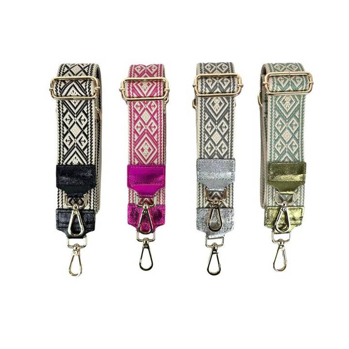 Chenson & Gorett - Wholesale Bag Strap - Women's - Bag Strap with Silver or Gold Clip, per pack9