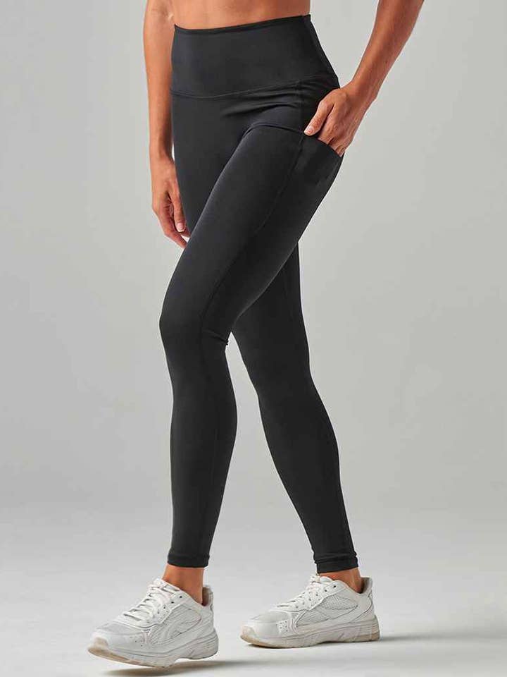 Pierre Francis – wholesale Athletic/lounge leggings – Women's – Tombo - Ladies Core Pocket Leggings