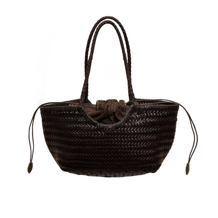 Sac Shopping Cuir Tresse Horizon pour la vente par Louisa lee