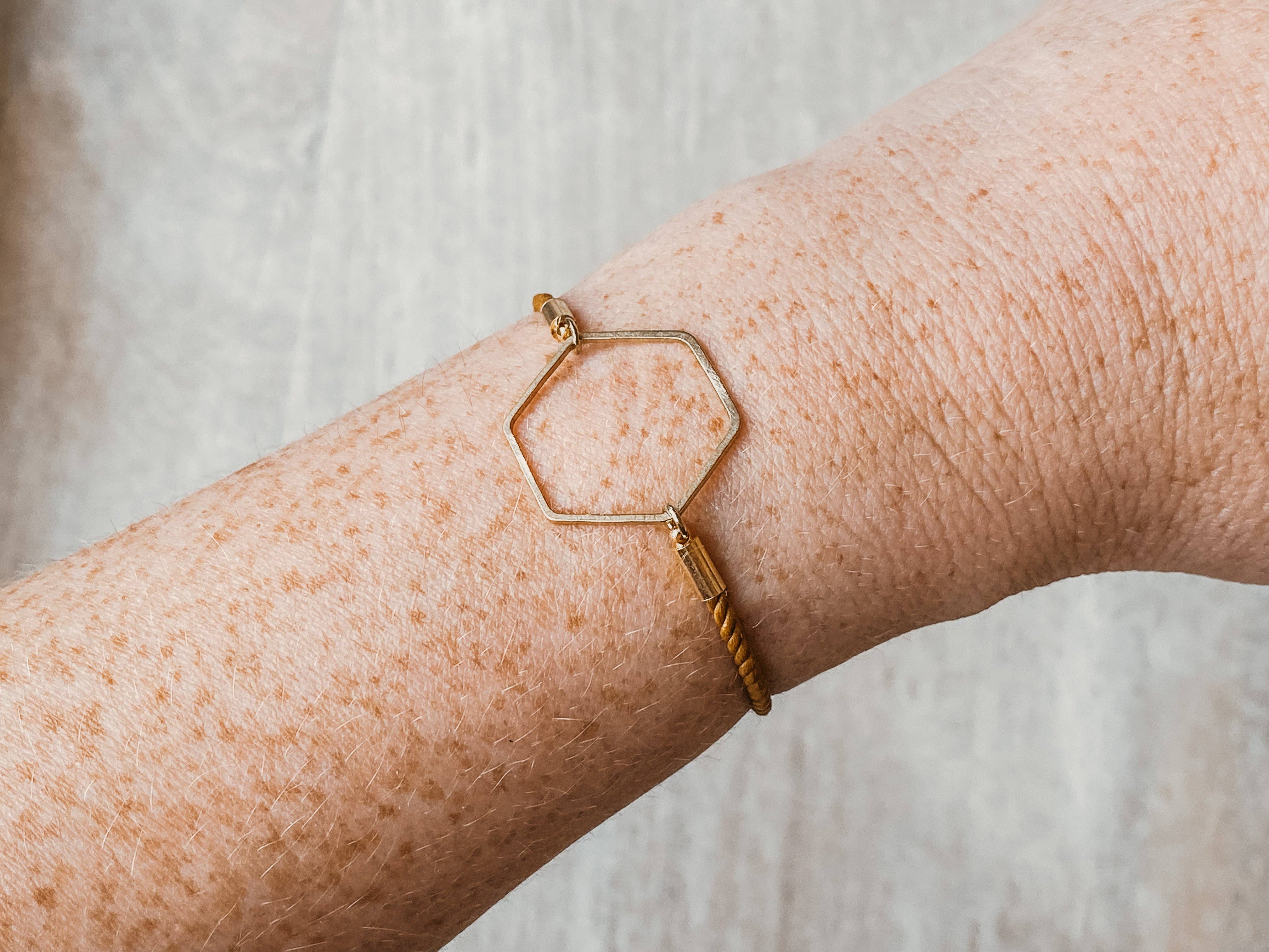 Agaveh girl – wholesale Charm/dangle bracelet – Simple Hexagon Bracelet12