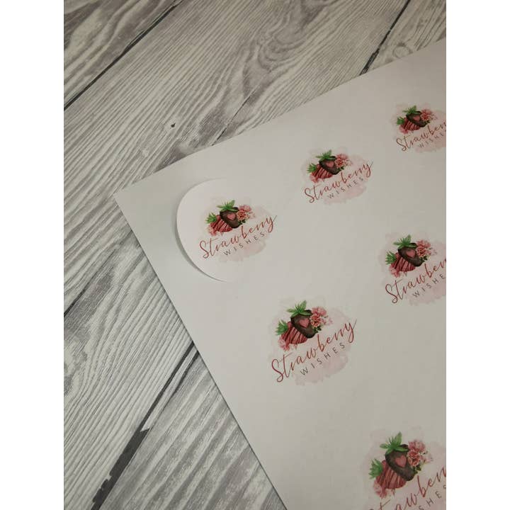 SR Creative Studio - Wholesale Sticker - Circular 25mm Personalised Logo Stickers, Matte Finish4