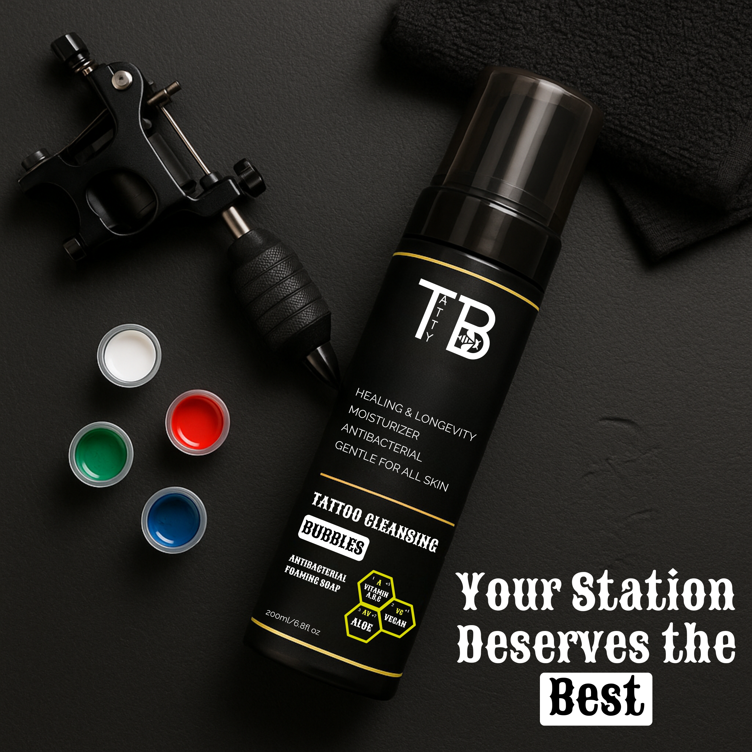 Tattybee - Wholesale Tattoo Ointment/Care - Tattoo & Piercing Cleansing Bubbles1