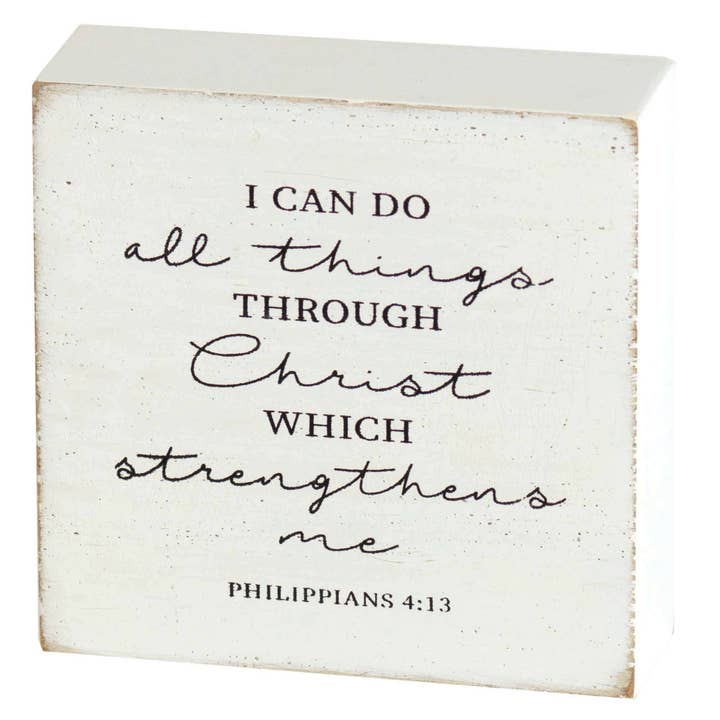 I Can Do All Things Tabletop Plock for wholesale by Magnolia