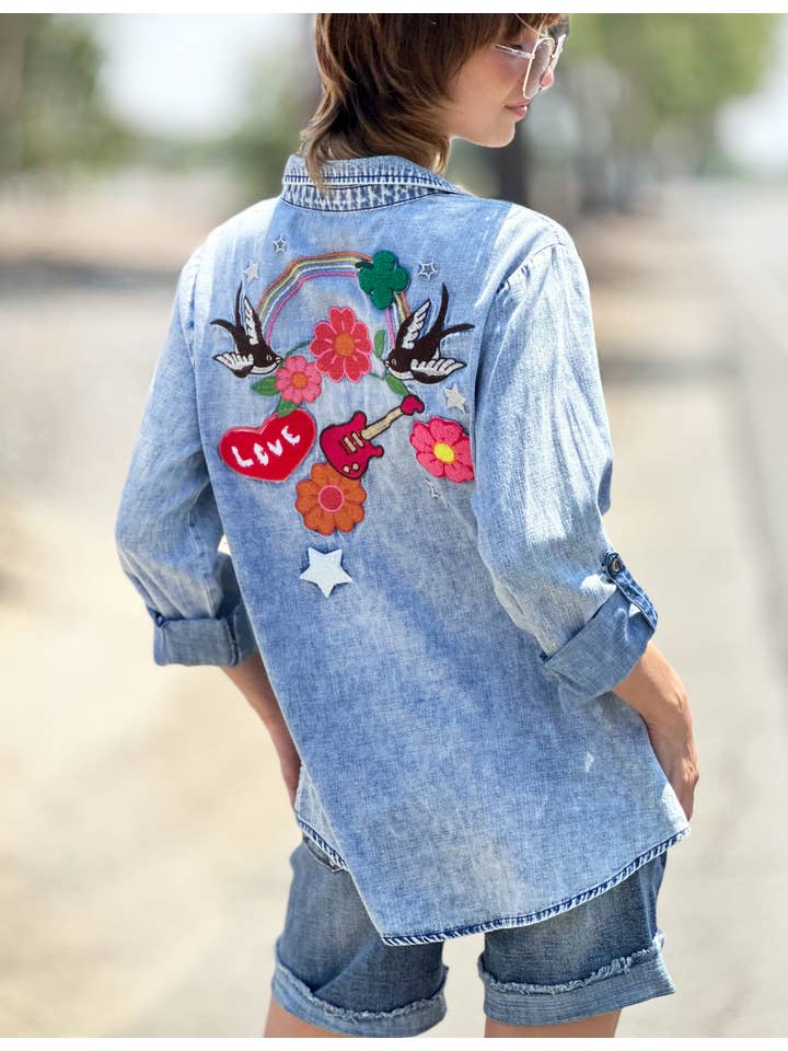 Denim Birds of a Feather for wholesale on Faire2