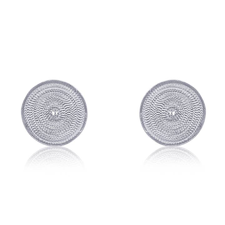 AMA SILVER STUD EARRINGS FILIGREE for wholesale by Olmox - Fine Filigree Jewelry