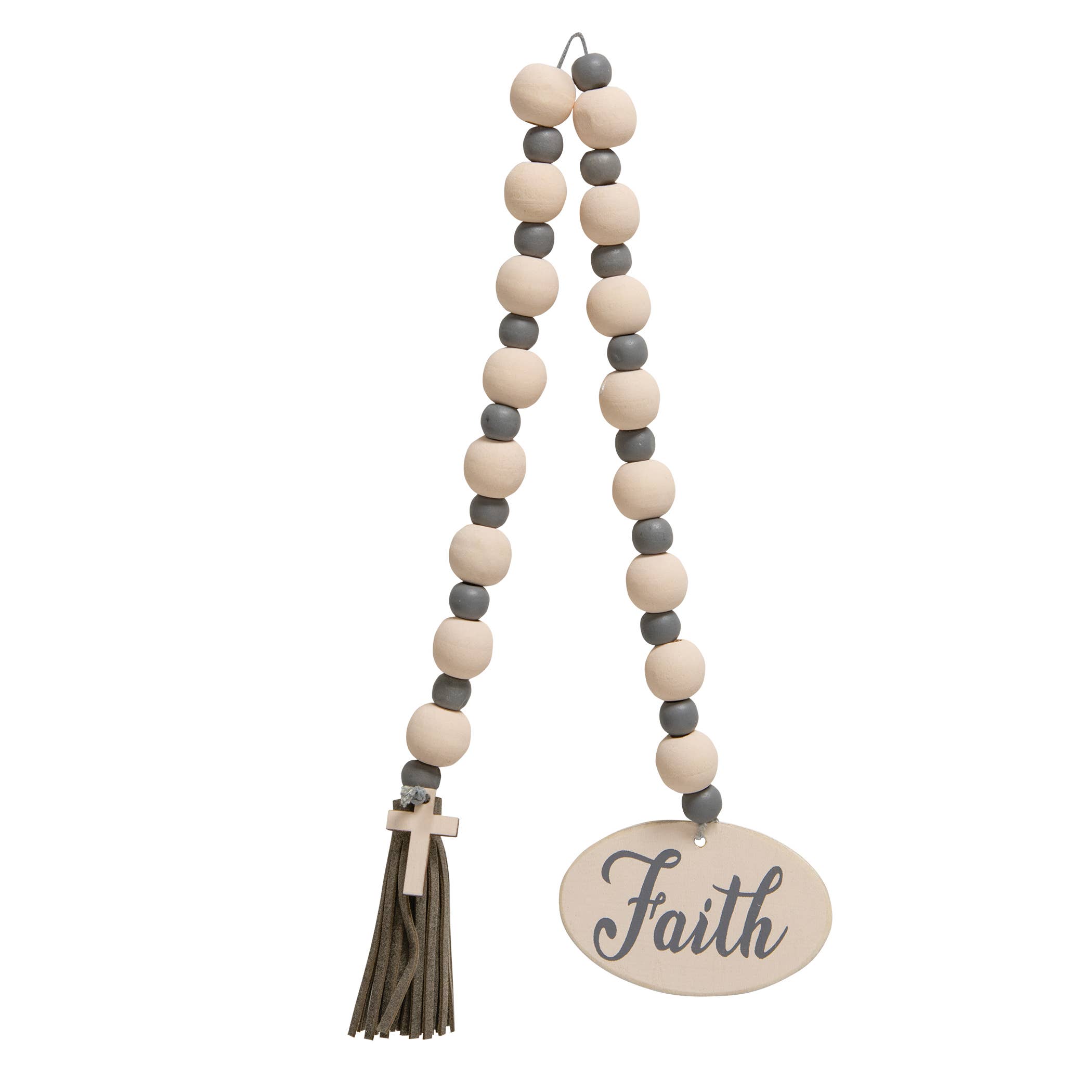 The Hearthside Collection – Engroshandel Guirlande – Tro eller kærlighed Beaded Garland med Cross charme, 2 assorterede2