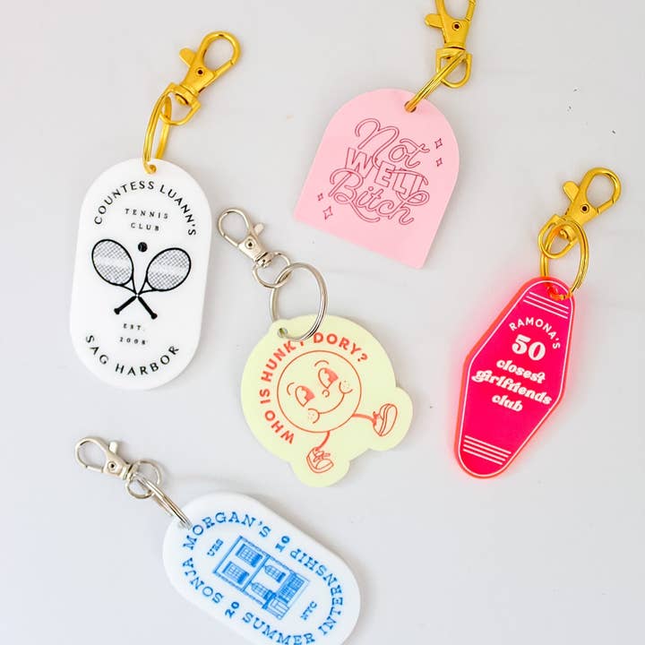 Haven Print Co. – Porta-chaves - Mulher por atacado – Chaveiro Hunky Dory1