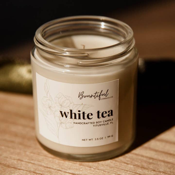 White Tea for wholesale by Bountiful Candles Co.