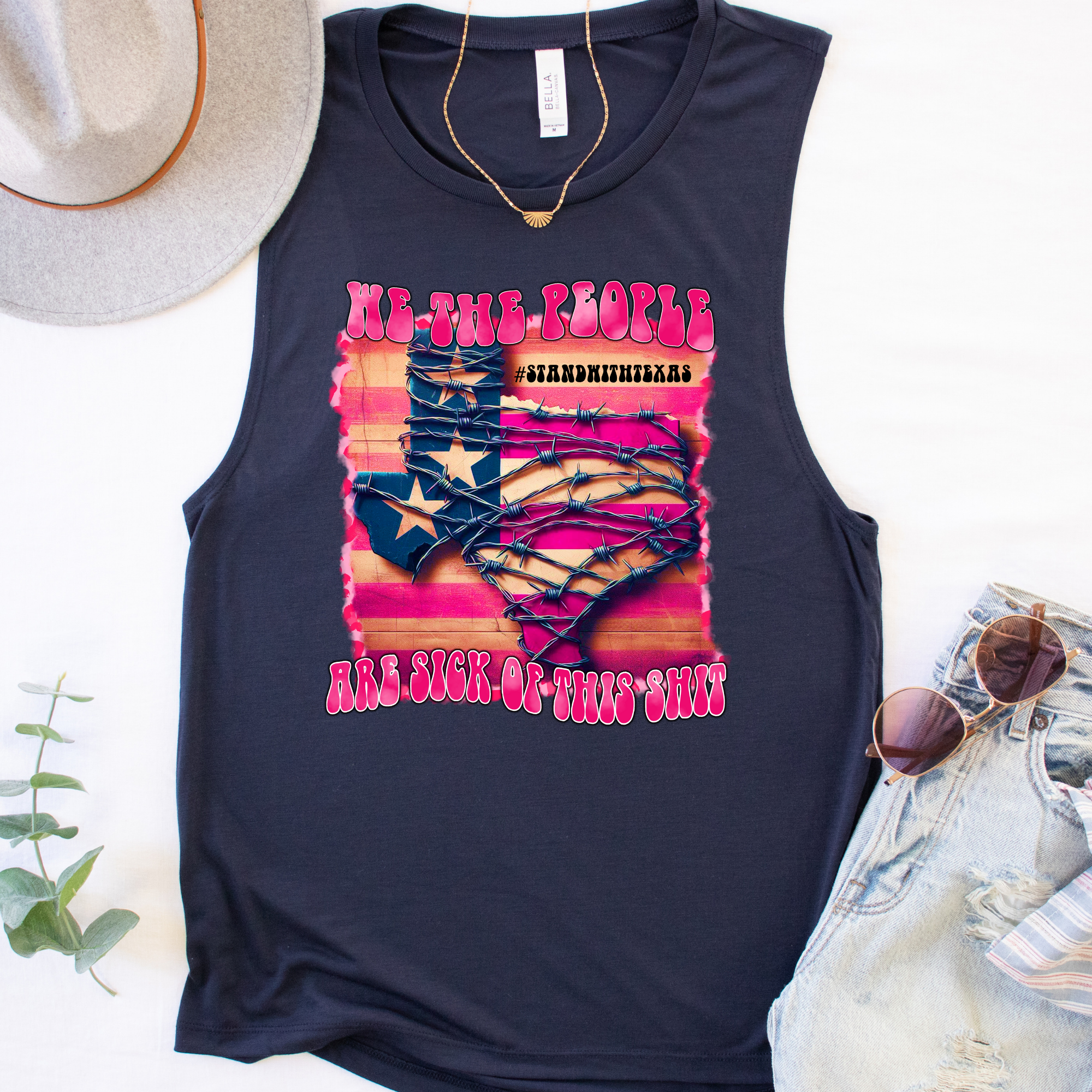 ZZ Threadz – wholesale Tank top – Women′s – We The People Are Tired Of This Shit Political Tank Top0