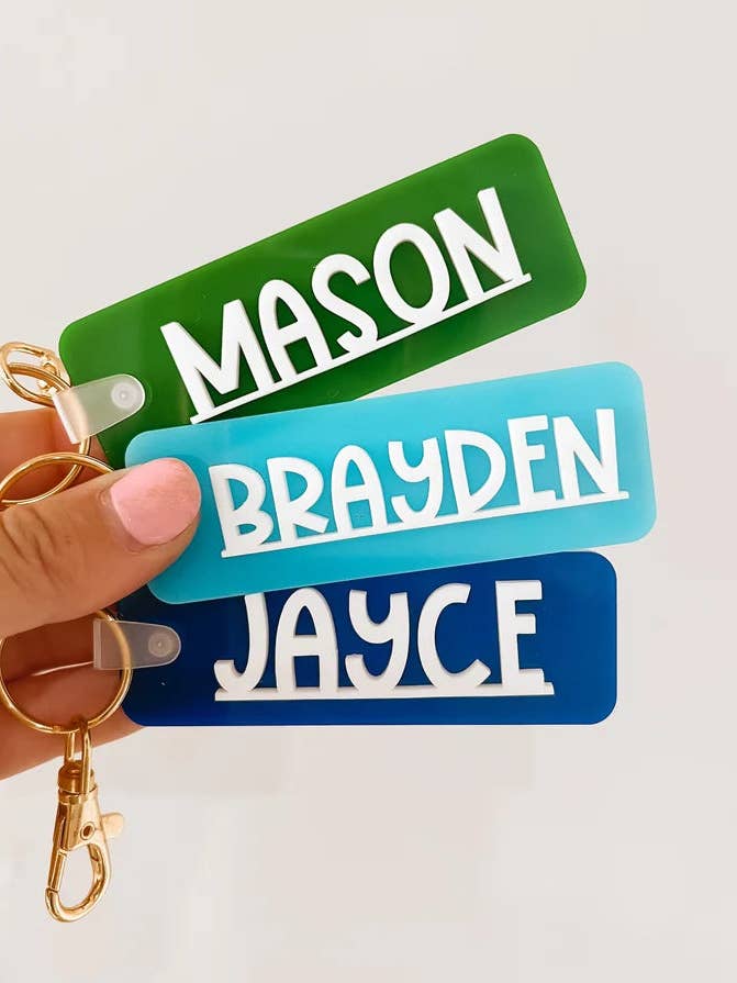 Backpack Name Tag for wholesale by Simply Adoorable Designs