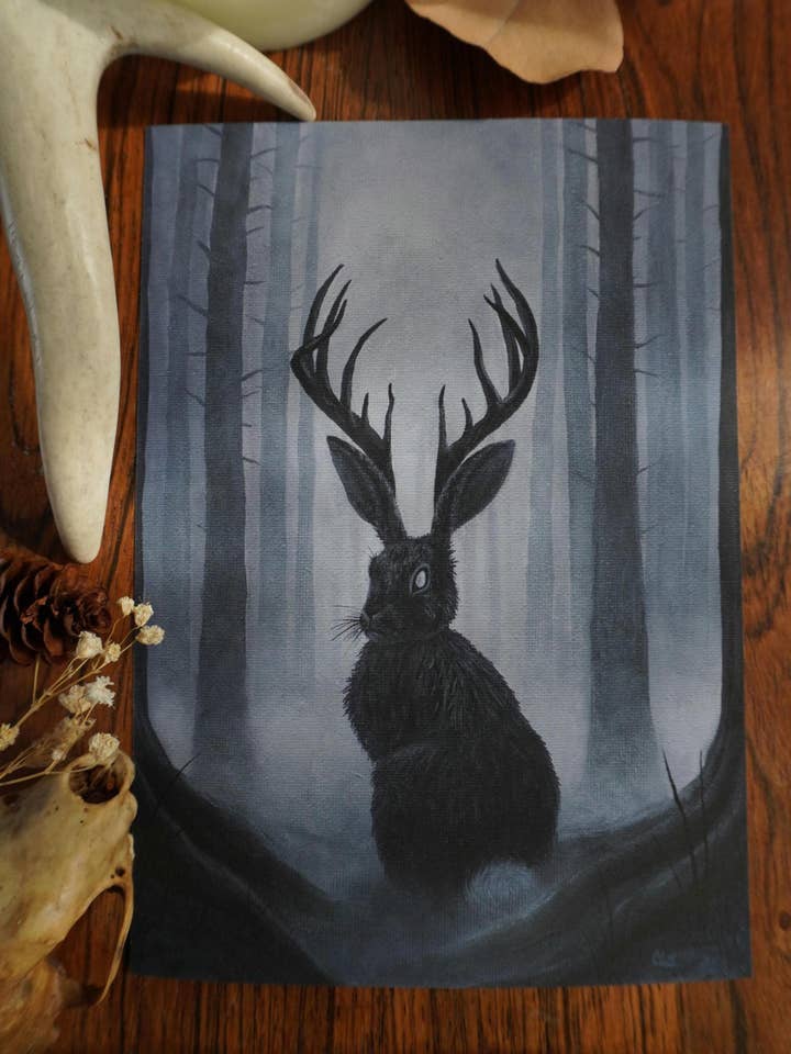"The Trickster" Jackalope Fine Art Print for wholesale by CDW Artistry