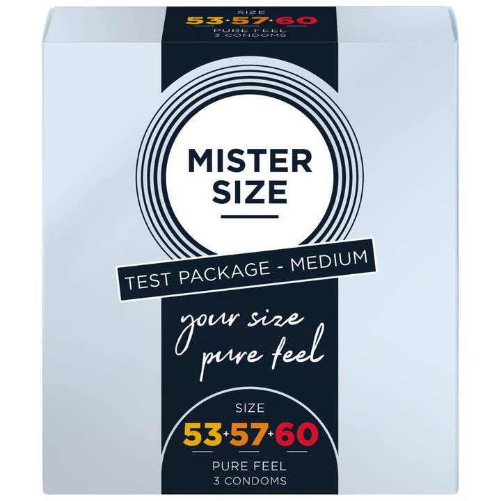 MISTER SIZE – Großhandel Verhütungsmittel/Kondom – Mister Size Test Package M - Condom Size 53-57-60 (M-L-XL)