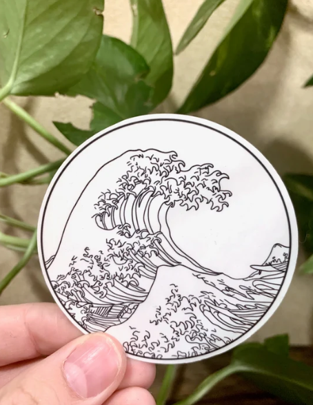 darkivyboutique - Wholesale Sticker - The Great Wave Off Kanagawa Sticker1