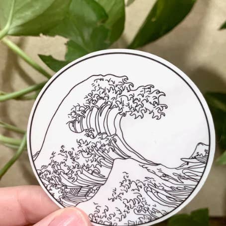 darkivyboutique - Wholesale Sticker - The Great Wave Off Kanagawa Sticker1