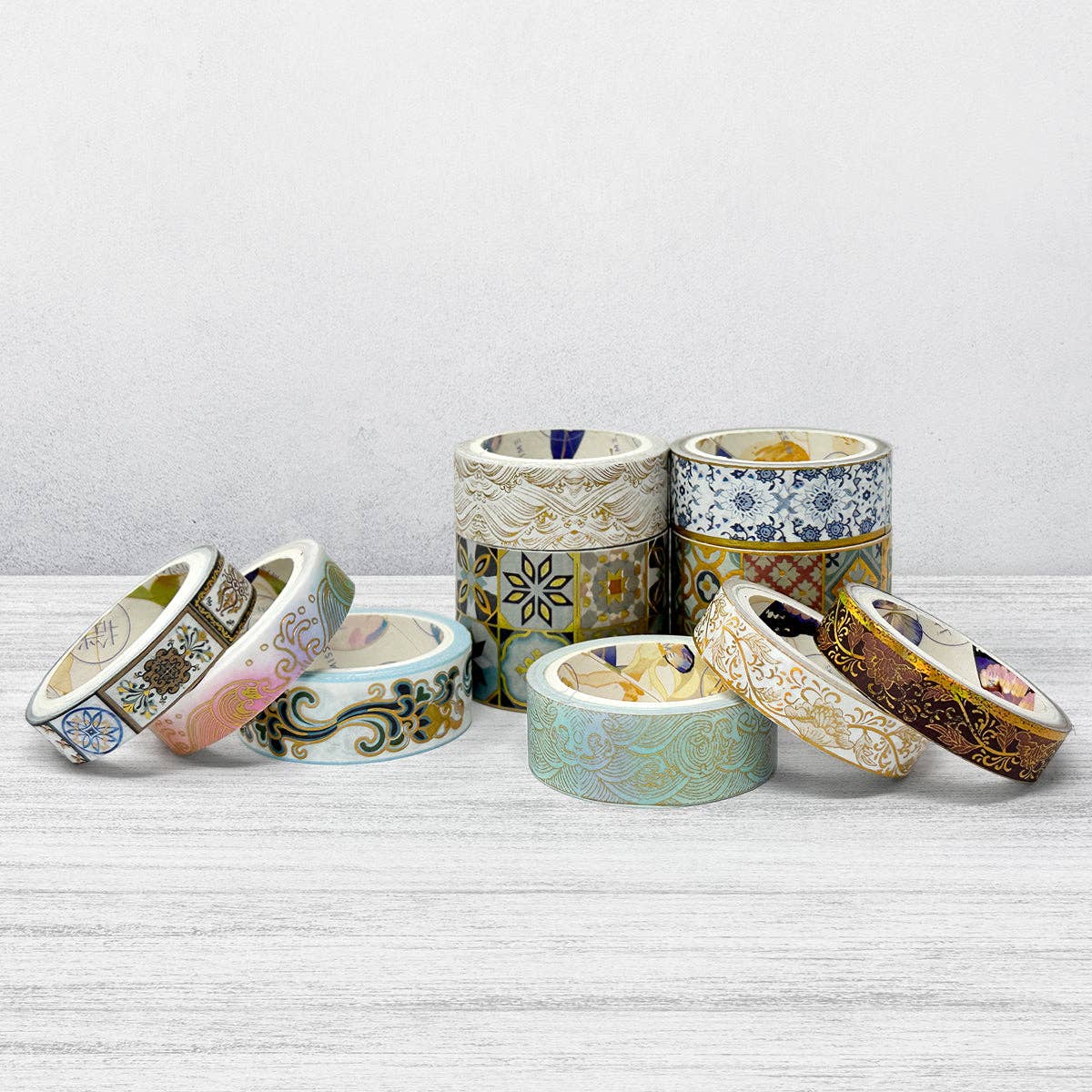 Wrapables.com - Wholesale Washi Tape - Wrapables Decorative Gold Foil Washi Tape Box Set5