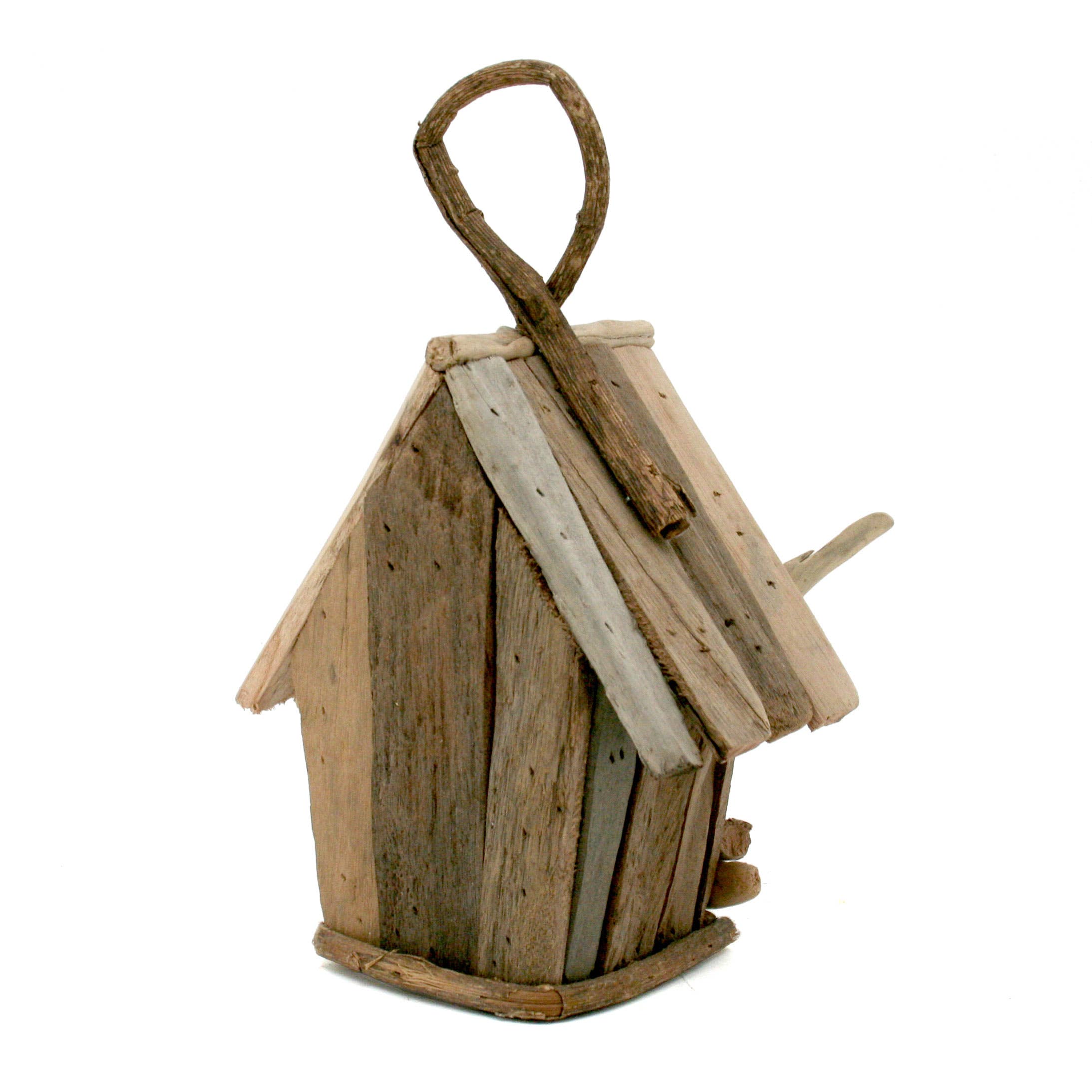 Modern Eastern by Contrast Inc. – wholesale Bird house – Small Driftwood Birdhouse2