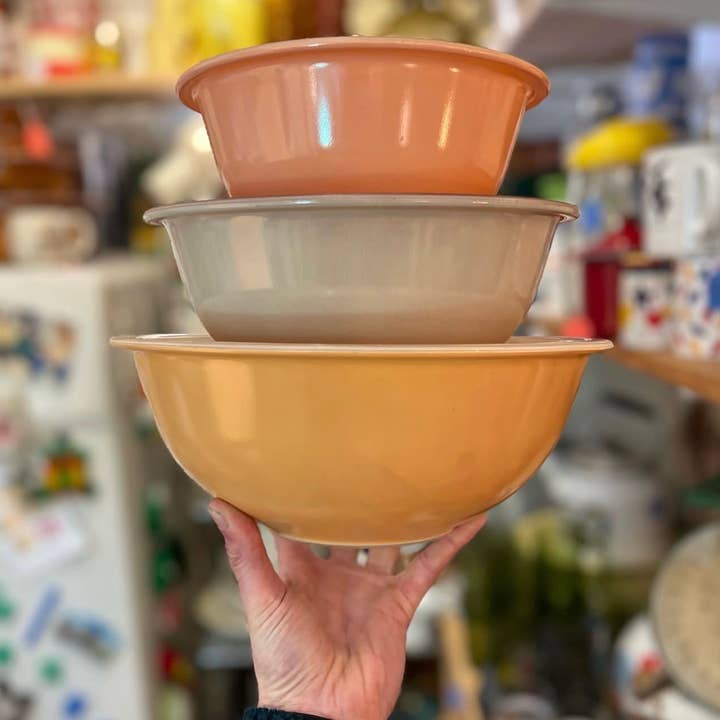 Empilhadores de tigelas para pyrex vintage, gansos de marmelada, heartland por atacado de Golden Leather Co.