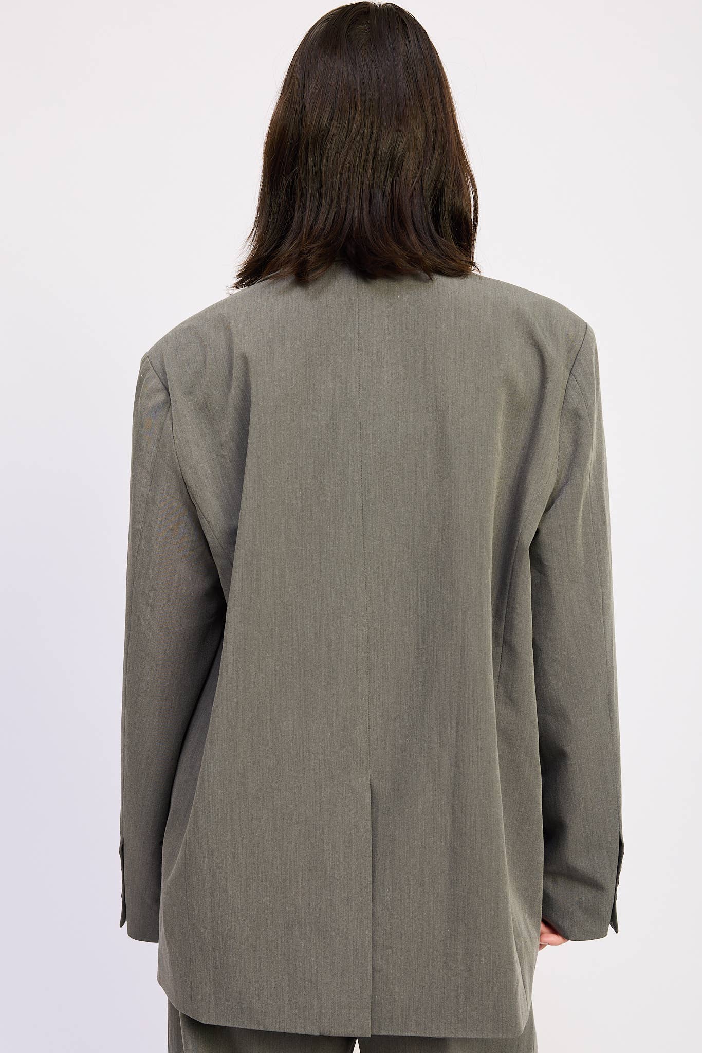 GREY OVERSIZED BLAZER for wholesale on Faire7