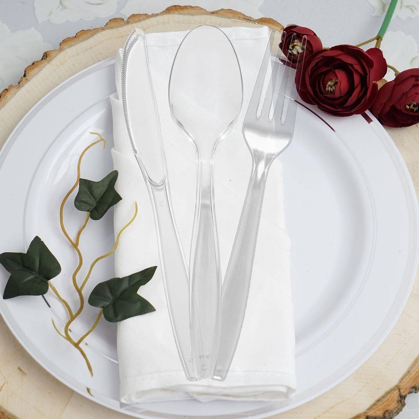 Smarty had a Party – wholesale Engångsserveringsartiklar – Klara plastgafflar för engångsbruk - 100 st7