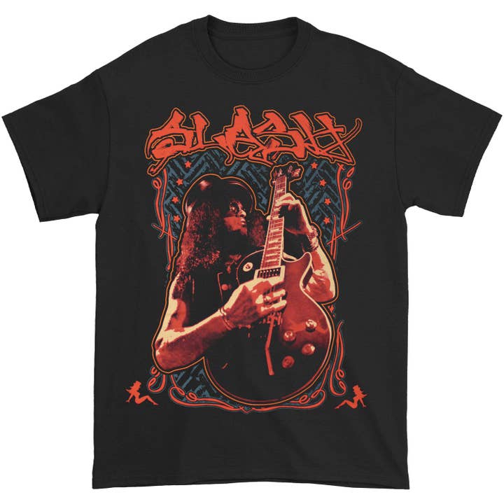 Rockabilia - Wholesale T-Shirt (Graphic) - Unisex - Ornate Framed Guitar Photo T-shirt