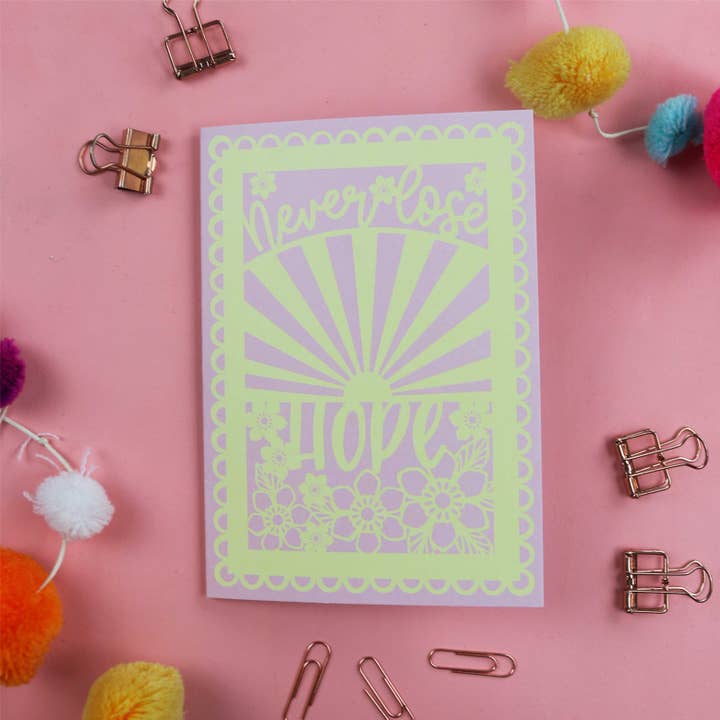 Tarjeta de ánimo impresa A6 Nunca pierdas la esperanza para venta al por mayor de pogofandango