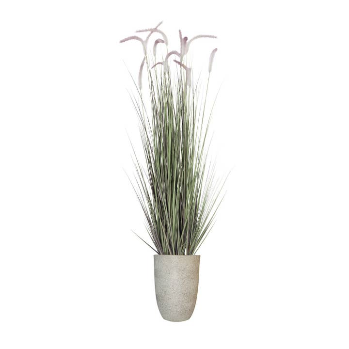 68" Artificial Foxtail Grass with Planter for wholesale by MinxNY
