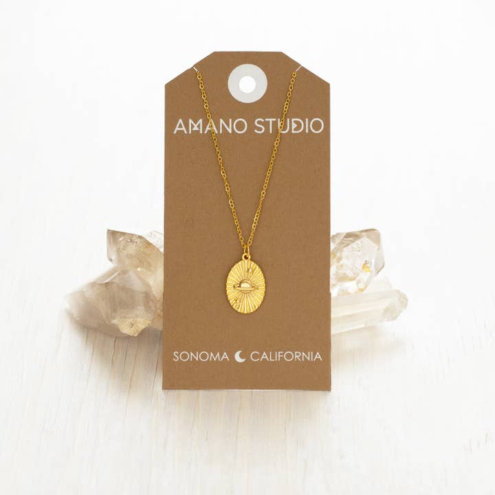Amano Studio - Wholesale Pendant/Charm Necklace - Saturn Charm Necklace1