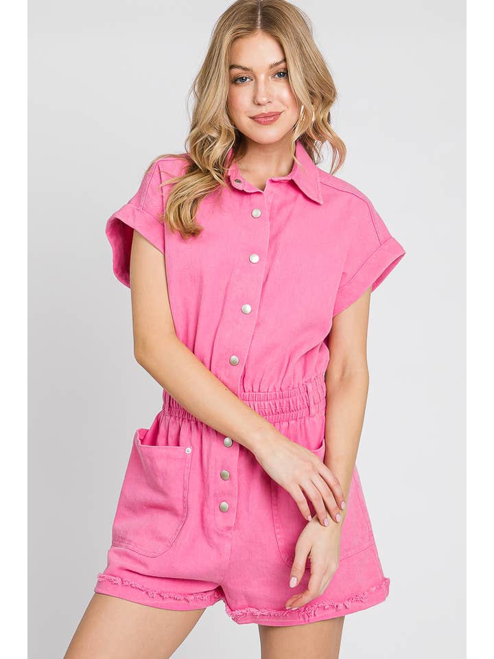 Sewn and Seen - Venta al por mayor Peto - Mujer - Mameluco de mezclilla con botones y bolsillos10