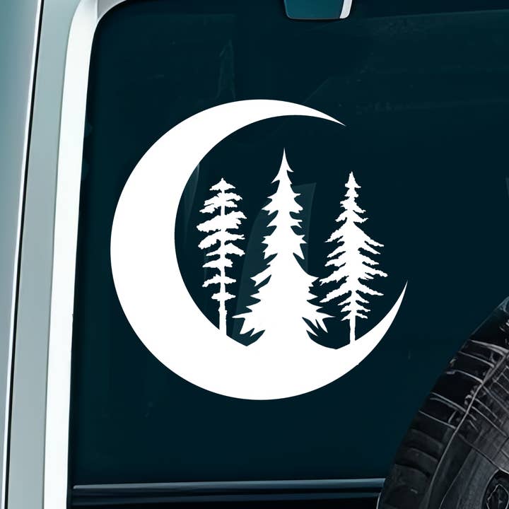 Nature Scene Vinyl Decal for Car Window or Water Bottle for wholesale by Hive Decals