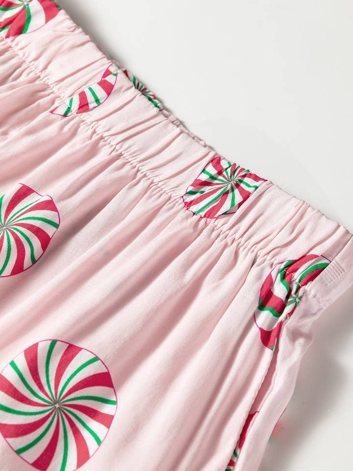 FASHION BLVD - Wholesale Sleepwear Set - Women's - FB Christmas Bow Cuffed Long Sleeve Pajama Set4