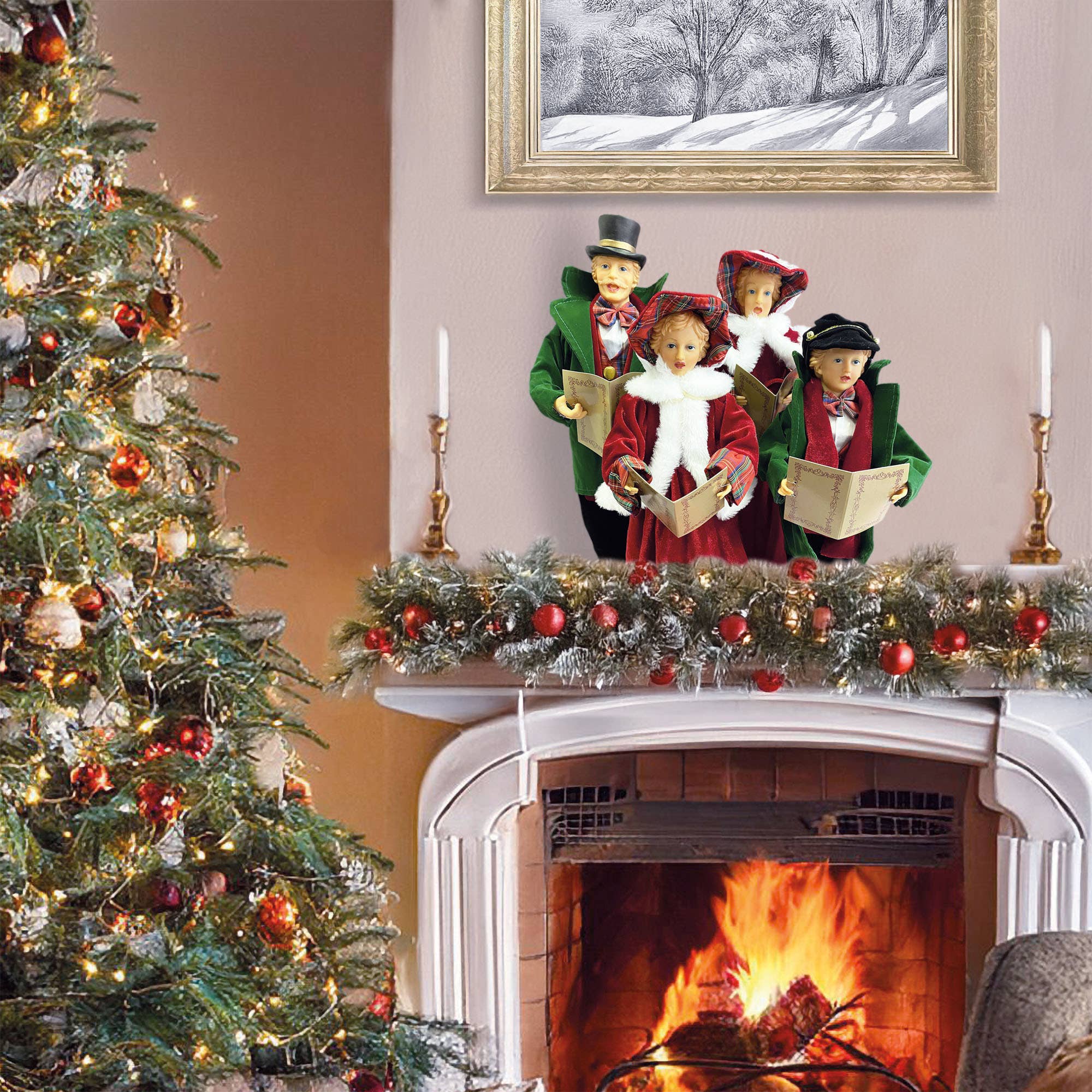 Santa’s Workshop Inc. - Wholesale Christmas Decoration - 15" To 18" Dickens Carolers, Set of 419