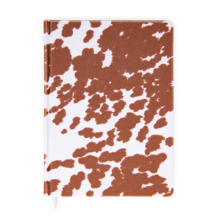 Jumbo Velvet Journal - Cowprint for wholesale by DesignWorks Ink