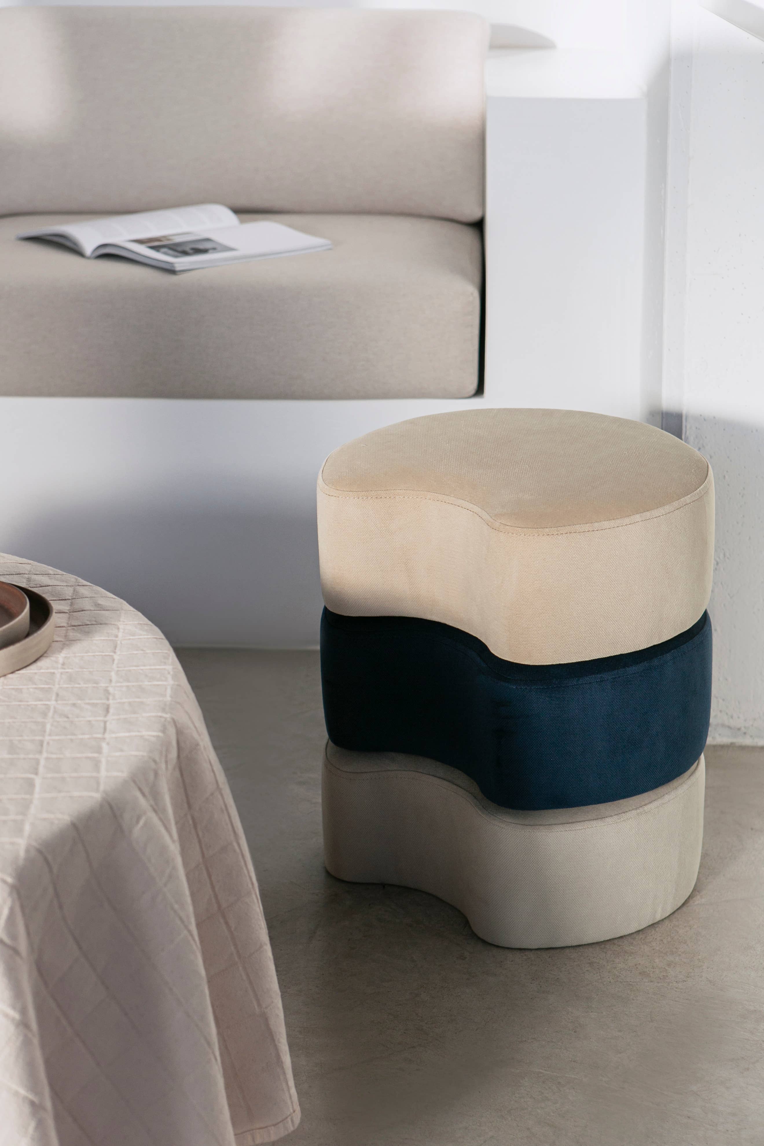 o cactuu – wholesale Sittpuff – Pere modulär sittpuff i blått - Heminredning och möbler1