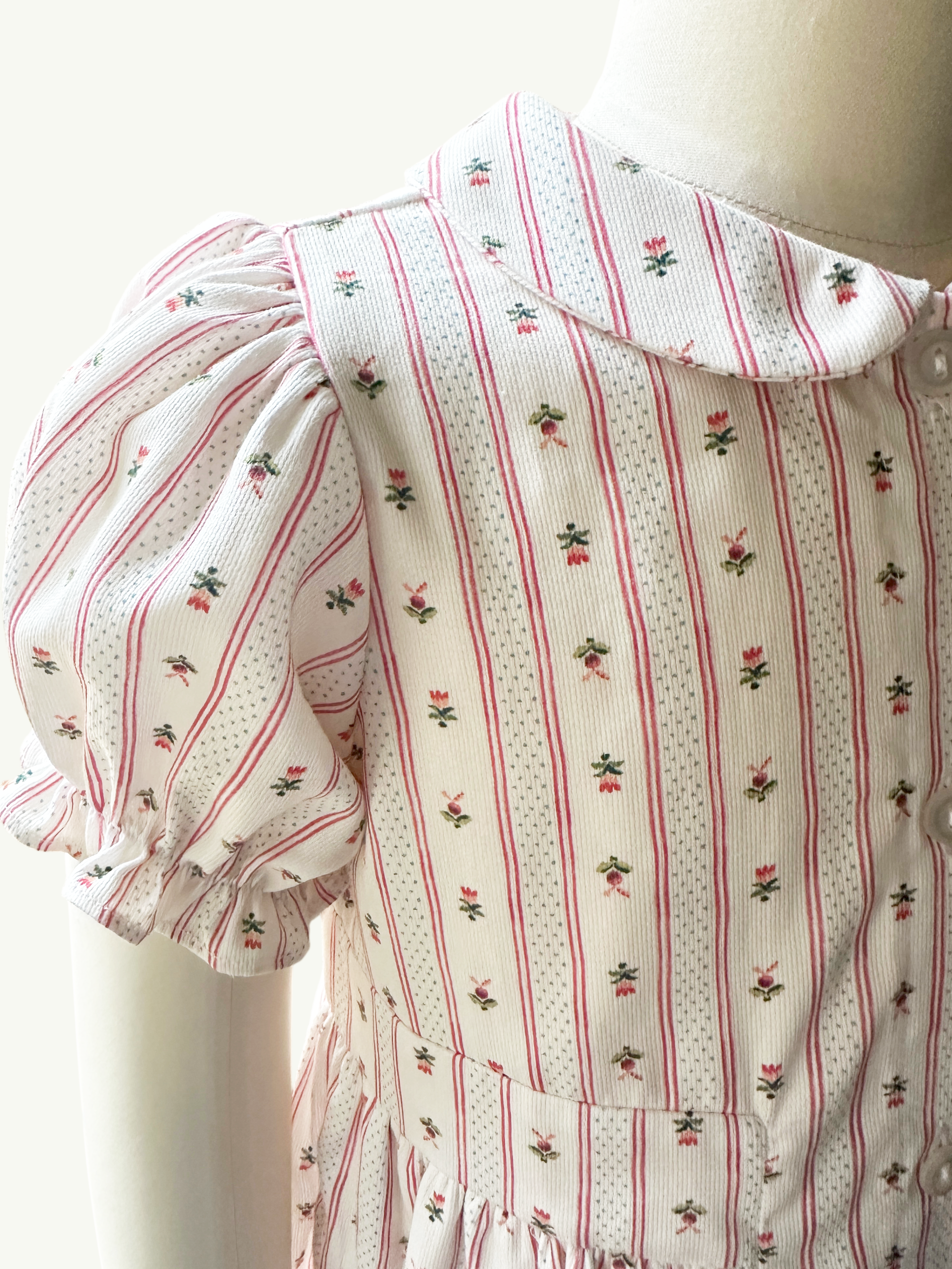 Sun House Children's - Wholesale Dress - Kids - Charlotte Dress | Holiday Dot Stripe1