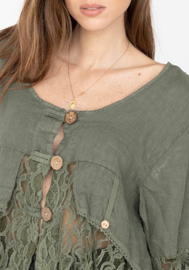 LINEN & COTTON HOUSE - Wholesale Jacket - Women's - VEST IN LINEN 9207 SPRING SUMMER39